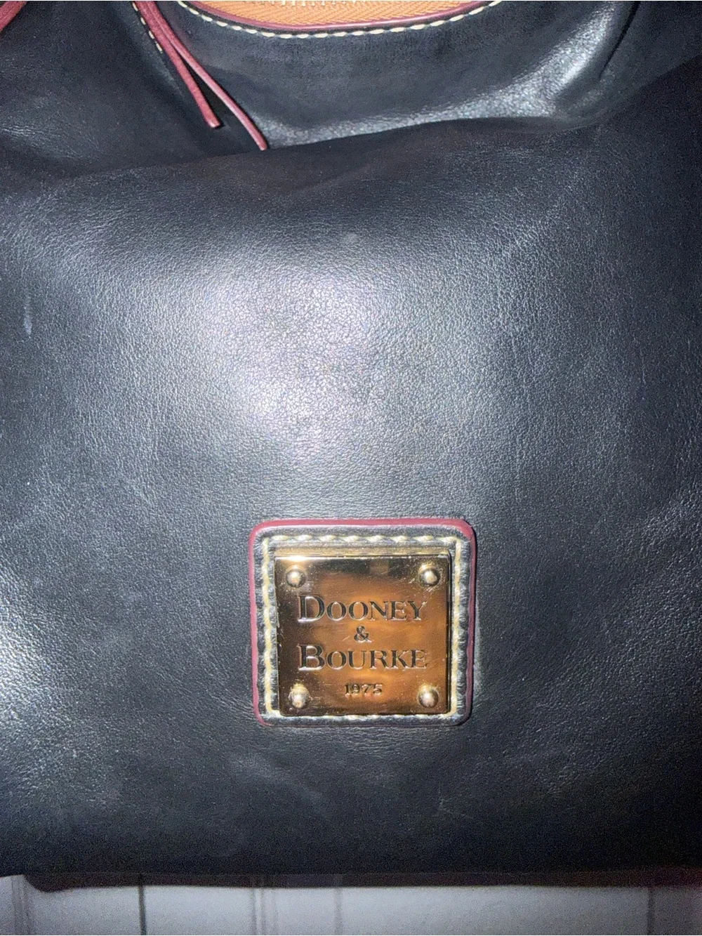 Dooney & Bourke Black Leather Hobo Shoulder Bag